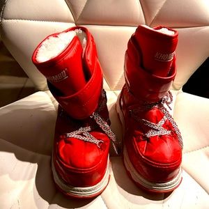 Red Winter Boots